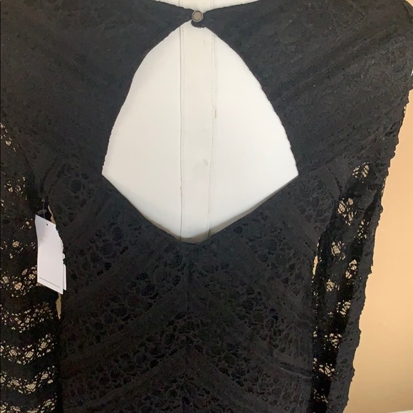 Fever Dresses & Skirts - Dress Lace black flare sleeves M New Fever brand